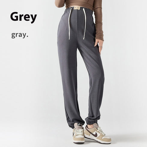 Cuprammonuium Ankle Banded Pants Wide Leg Version Slim Fit Slimming Light Maternity Pants