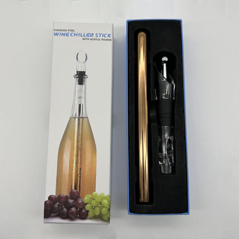 Wine Bottle with Stainless Steel Wine Chilling Rod