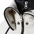 closeup view of zips on white hooded jacket