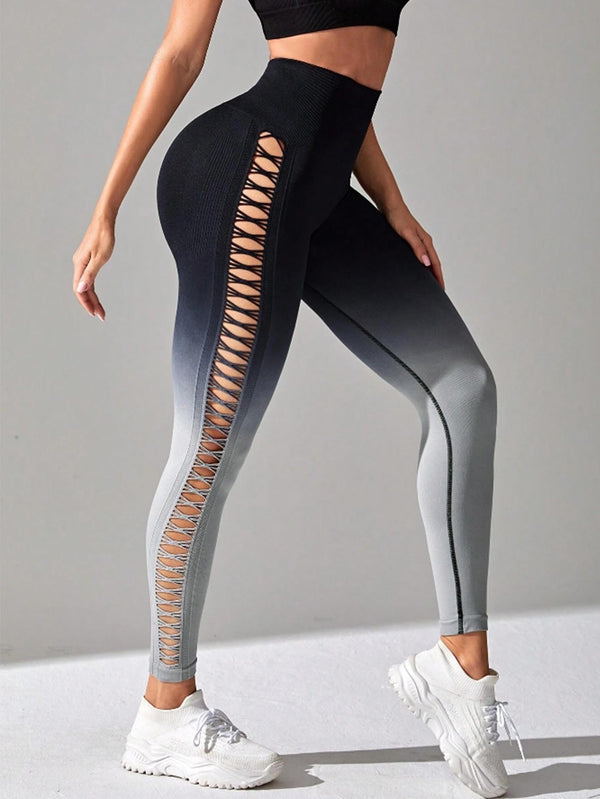 Women's High-Waisted Cut-out Leggings