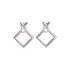 Women's Fashion Hollow Diamond Stud Earrings
