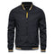 New Striped Men Jacket Casual Business wear Single Color Coat