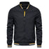 New Striped Men Jacket Casual Business wear Single Color Coat