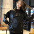 Women's Korean Pu motorcycle jacket