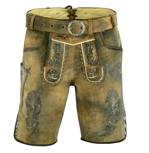 Bavarian Lederhosen Antique Shorts TS-1012BF