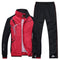 sportswear jacket and trouser, red
