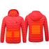 Mens Heated Puffer Jacket Electric Heating Insulated Hood Windbreaker
