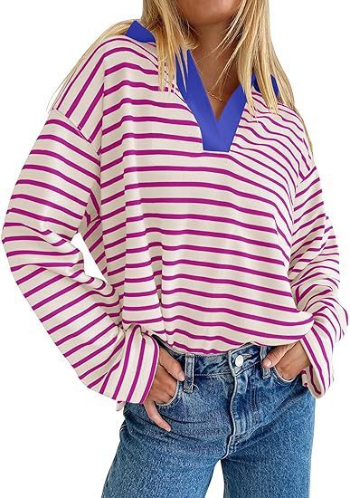 Women's Casual Long Sleeve Pullover Sweatshirt