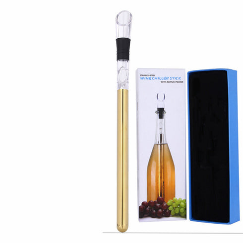 Wine Bottle with Stainless Steel Wine Chilling Rod
