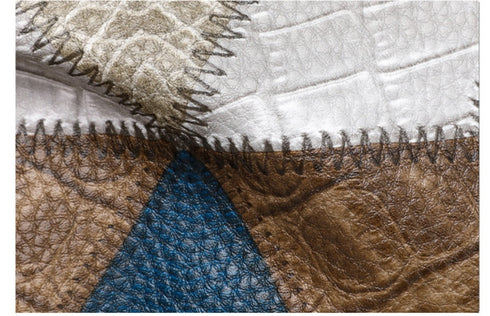 Women's Retro Fashion Stitching Contrast Color Small Square Bag