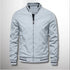 New Striped Men Jacket Casual Business wear Single Color Coat