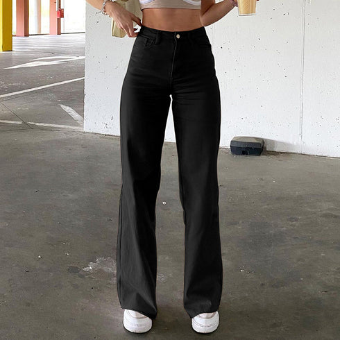 Girl Style High Waist Slim Jeans Bell Bottoms