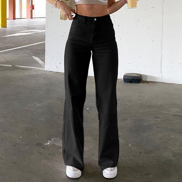 Girl Style High Waist Slim Jeans Bell Bottoms