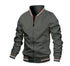 New Striped Men Jacket Casual Business wear Single Color Coat
