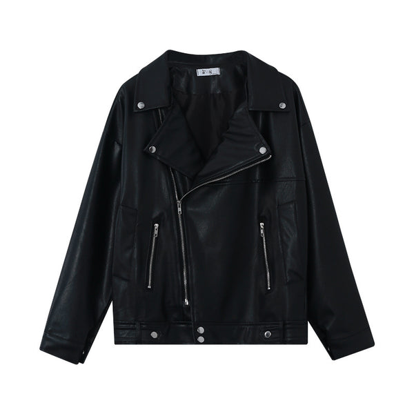 Women's Korean Pu motorcycle jacket