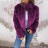Fashion Plush Jacket Winter Women's Casual Zipper Fur Coat