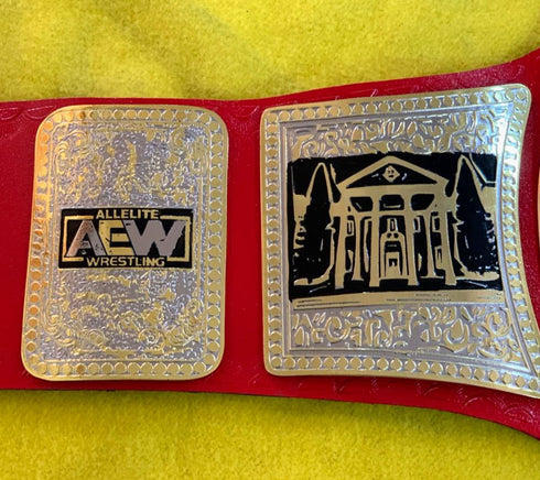 TNT AEW Red Wrestling Championship Belt TS-5017R