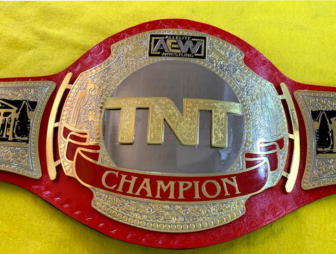 TNT AEW Red Wrestling Championship Belt TS-5017R