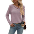 Women's Loose Casual V-neck Stripe T-shirt