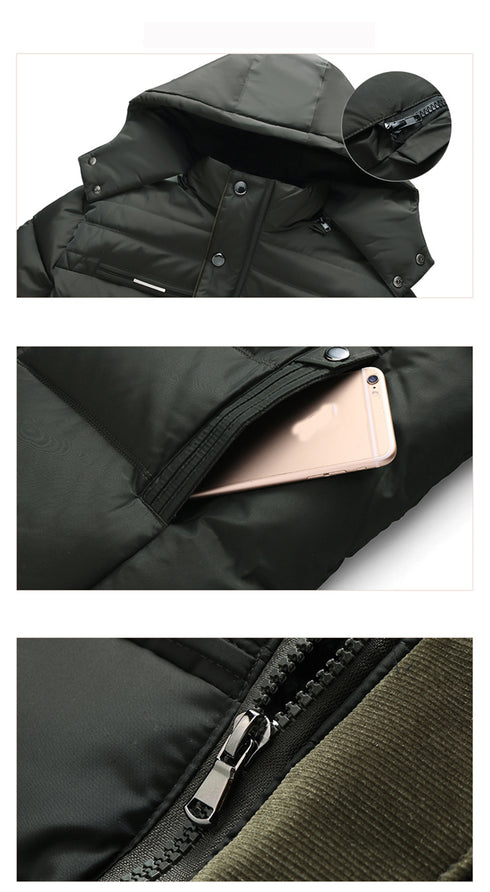 Picture shows features of jackets like wide pockets and zips