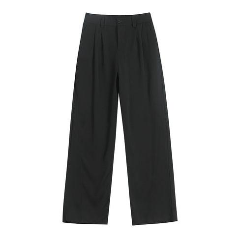 Ice Silk Draping Casual Suit Pants