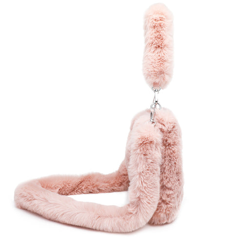 Women Fluffy Shoulder Bag Autumn Winter Style Handbag Plush Tote Fashion