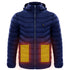 Mens Heated Puffer Jacket Electric Heating Insulated Hood Windbreaker