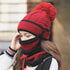 Winter Velvet Thick Bib Mask Gloves Set Wind Protection Set