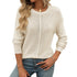 Women's Round Neck Long Sleeve Knitted Sweater