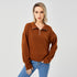 Women's Pullover Sweatshirt One Color Winter Shirt