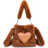 Women Fluffy Shoulder Bag Autumn Winter Style Handbag Plush Tote Fashion