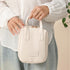 Makeup carrying bag in white colour