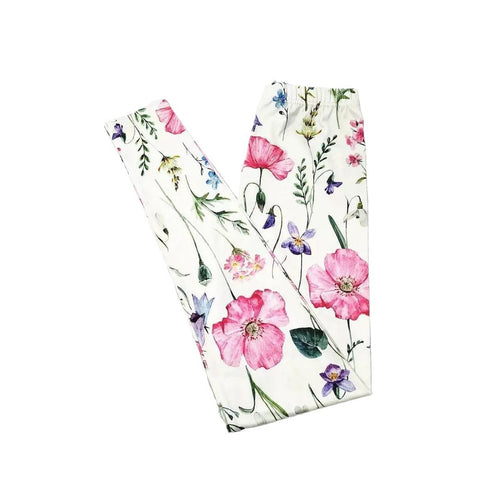 Women's Flower Print Skinny Casual Leggings