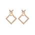 Women's Fashion Hollow Diamond Stud Earrings