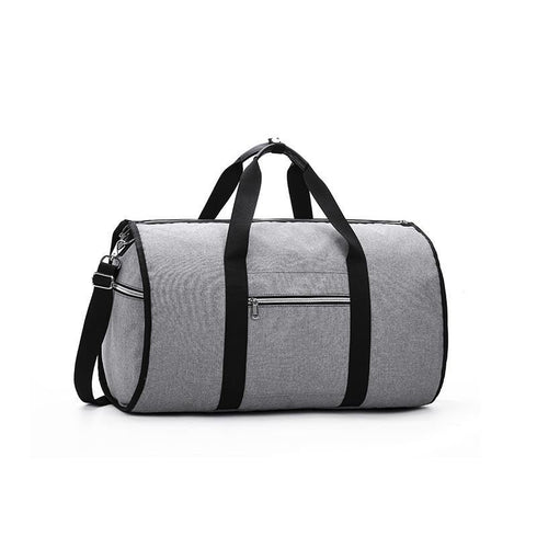 cylinder travel bag in grey colour