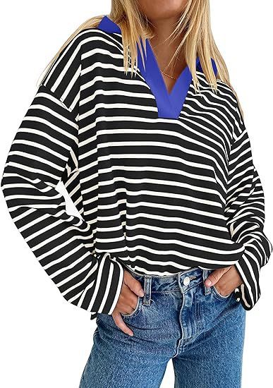 Women's Casual Long Sleeve Pullover Sweatshirt