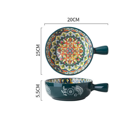 New Exclusive Design Glazed Salad Bowl Dessert Bowl