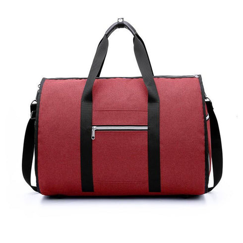 cylinder travel bag in red colour