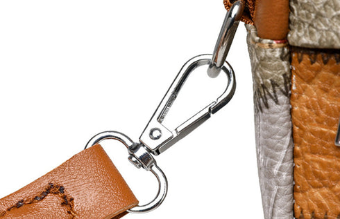 Women's Retro Fashion Stitching Contrast Color Small Square Bag