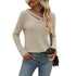 Women's Loose Casual V-neck Stripe T-shirt