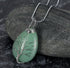 Unisex Fashion Celtic Tree Of Life Pendant & Chain On Teardrop Semi-Precious Stone