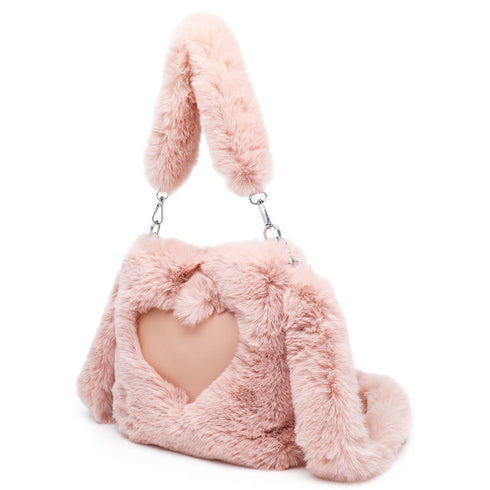 Women Fluffy Shoulder Bag Autumn Winter Style Handbag Plush Tote Fashion