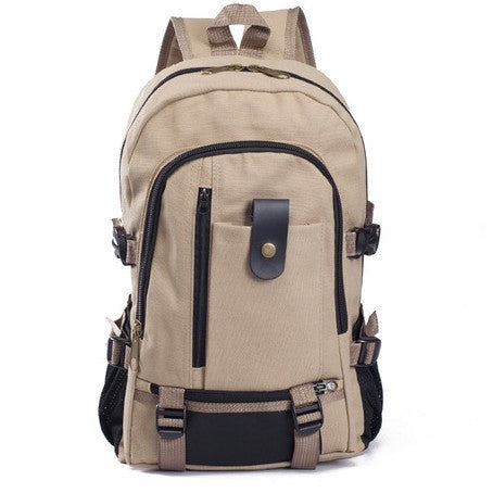 Men's Backpacks Canvas Students Bag Hiking Travel Backpacks