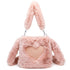 Women Fluffy Shoulder Bag Autumn Winter Style Handbag Plush Tote Fashion