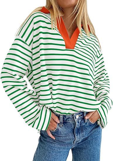 Women's Casual Long Sleeve Pullover Sweatshirt