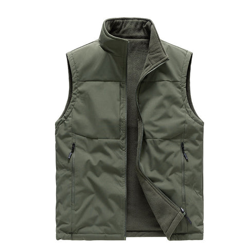 Men's Double-sided Fleece Vest Winter Clothing