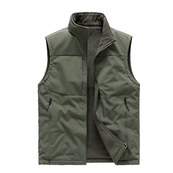 Men's Double-sided Fleece Vest Winter Clothing