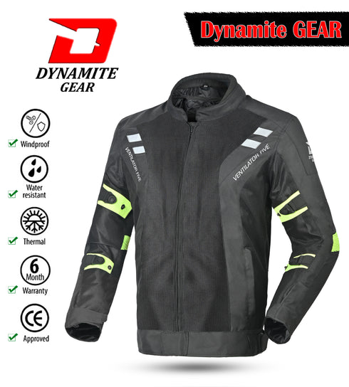 Men three layered ventilator jacket, Front, reflective strips on both arms