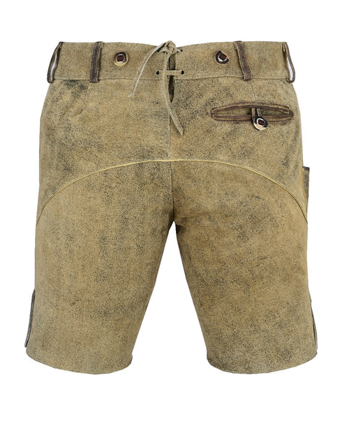 Traditional shorts with a back pocket on a white background