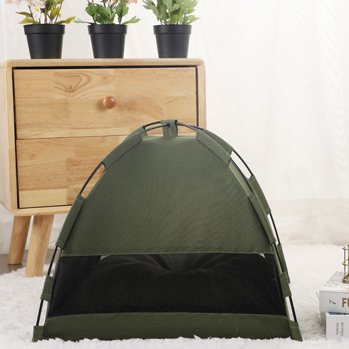 Back view of pet nest tent
